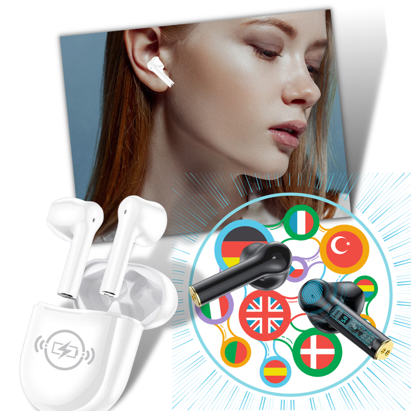 Portable Language Translator Earbuds -