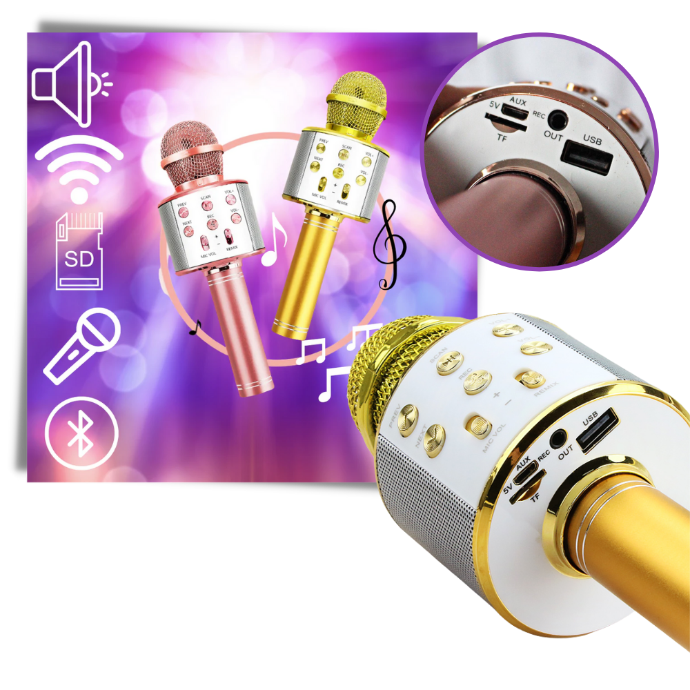 Wireless Bluetooth Karaoke Microphone