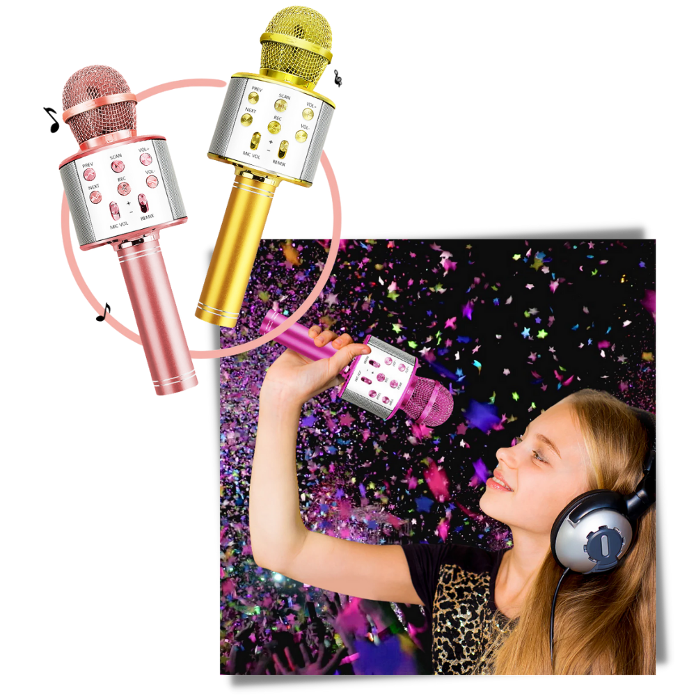 Wireless Bluetooth Karaoke Microphone