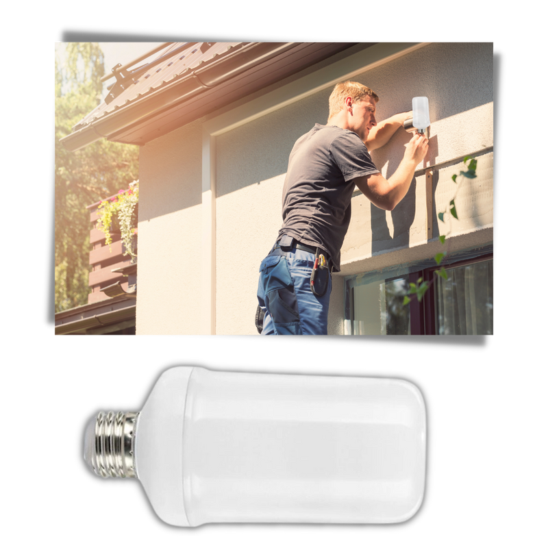 LED Lamp with Flame Effect
