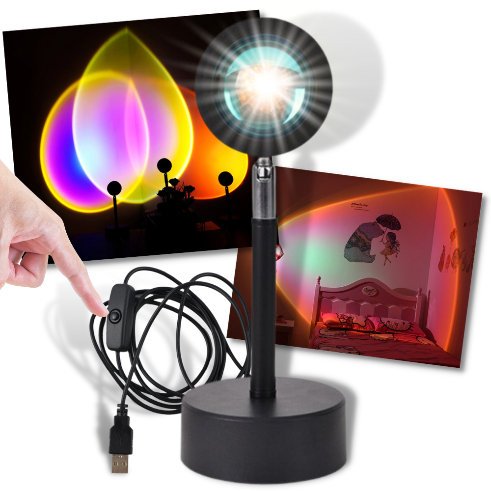 Colourful Light Projector LED Desk Lamp -