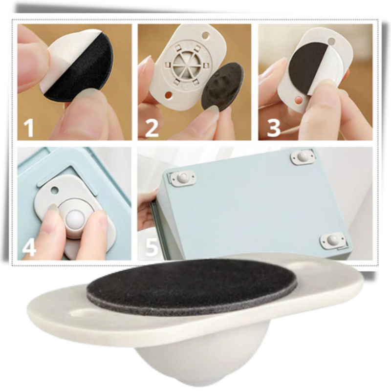Adhesive Swivel Furniture Wheel