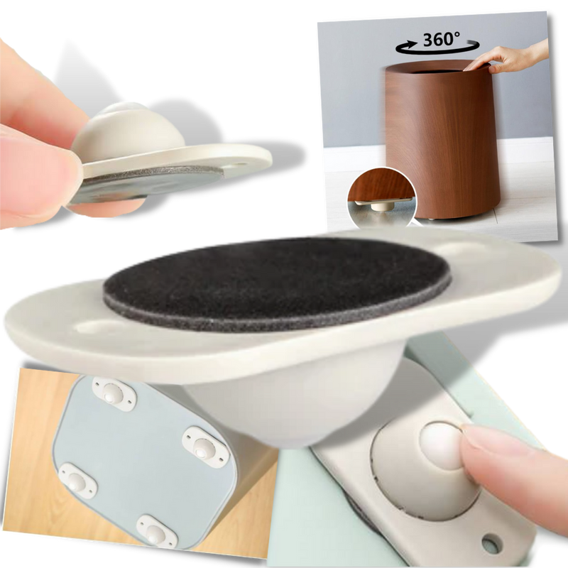 Adhesive Swivel Furniture Wheel -