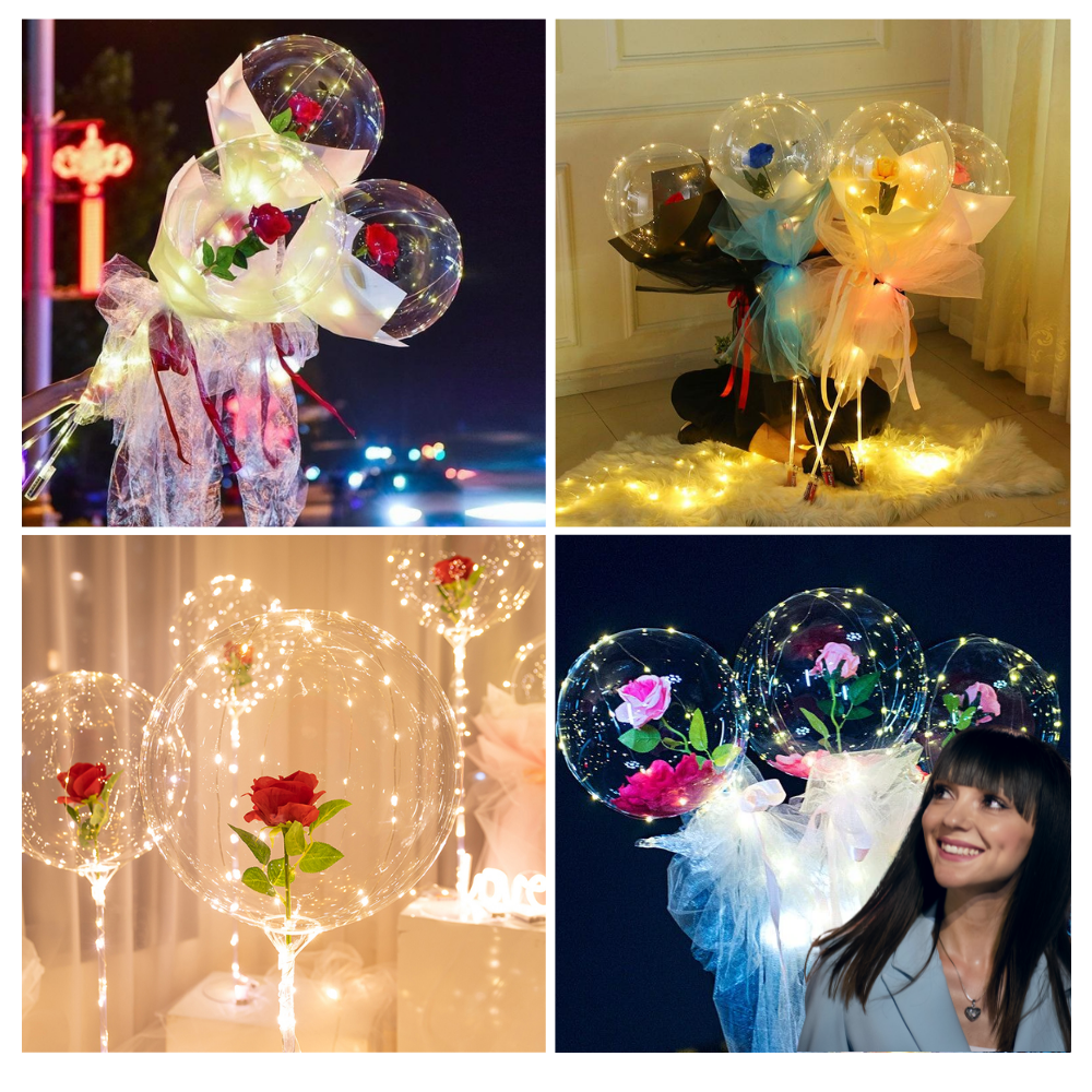 Beautiful Rose LED Balloon