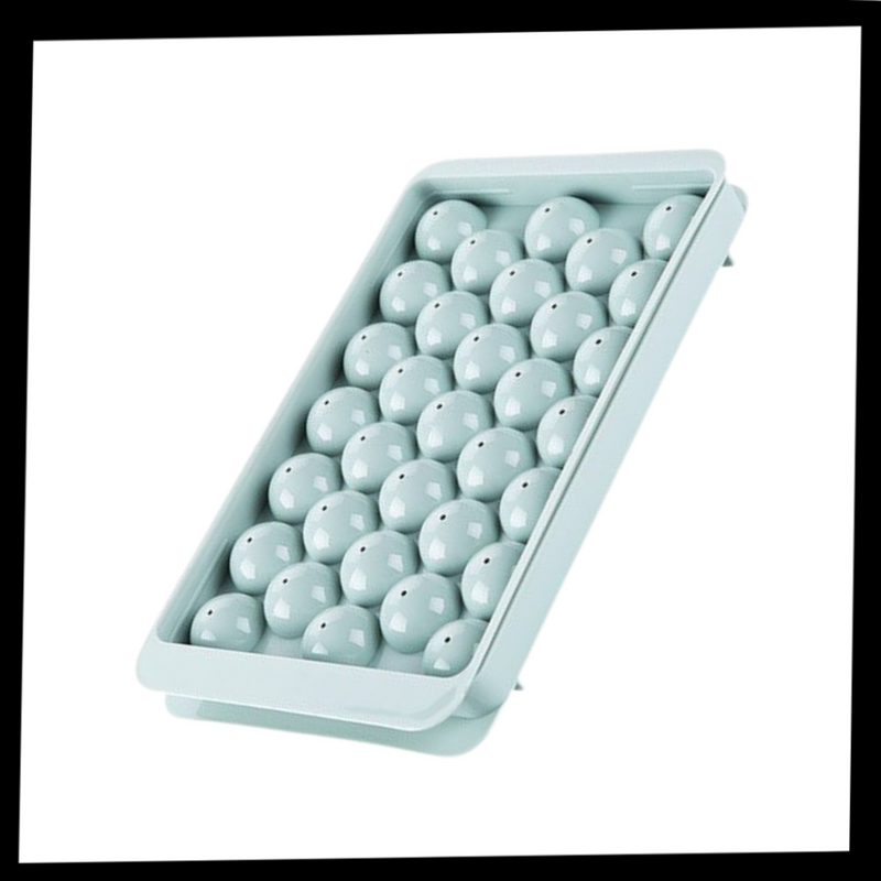 Round Ice Cube Mould Tray Set