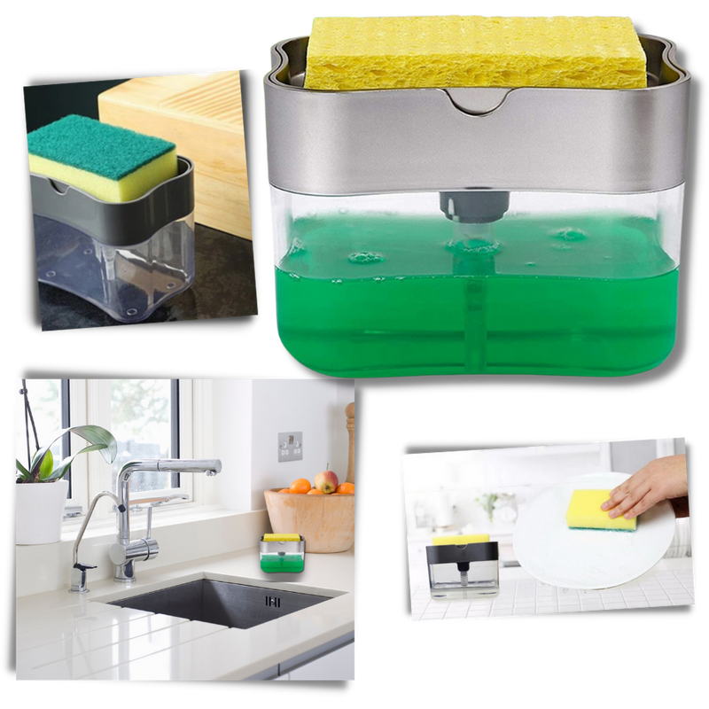 Detergent Dispenser With Sponge Holder