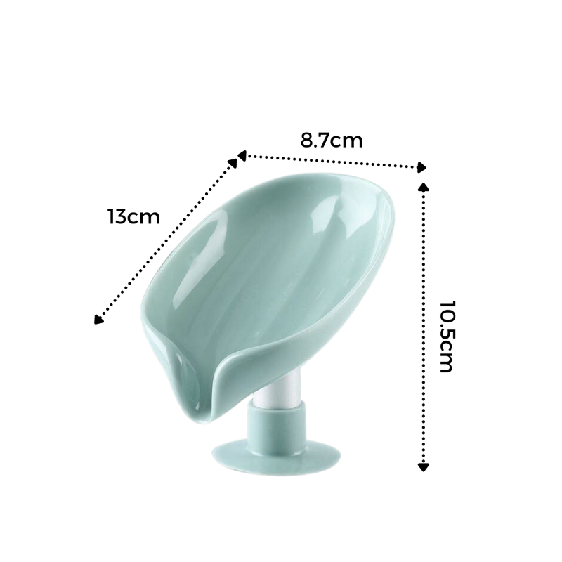 Leaf-Shaped Soap Holder with Drain