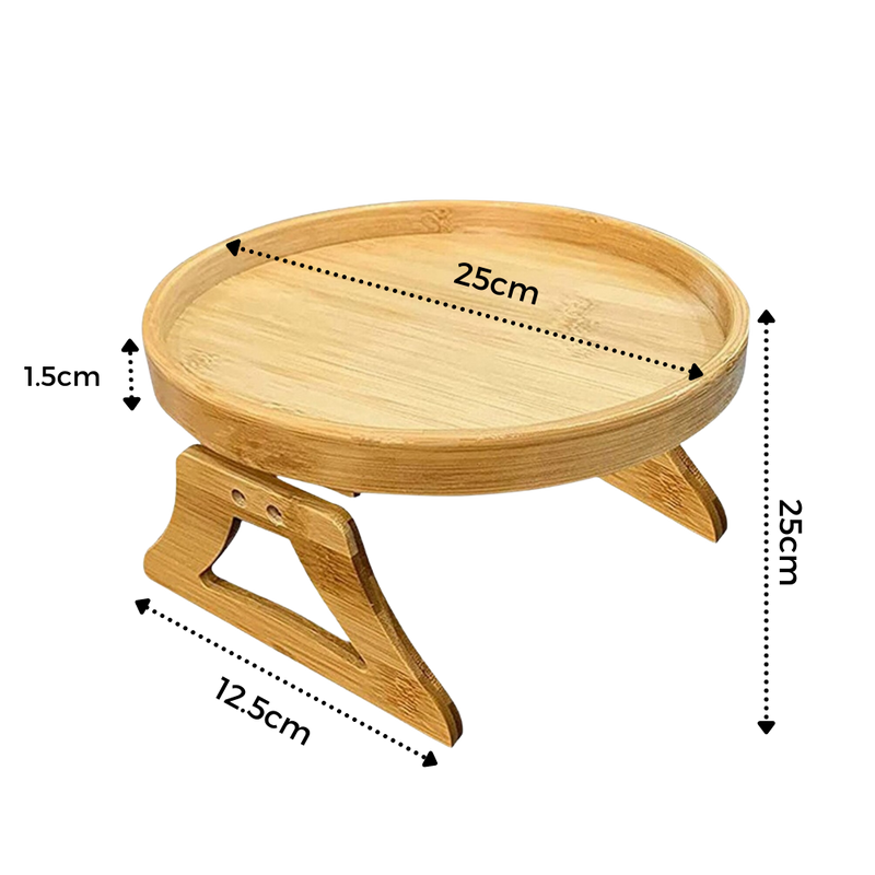 Foldable Wooden Armrest Table