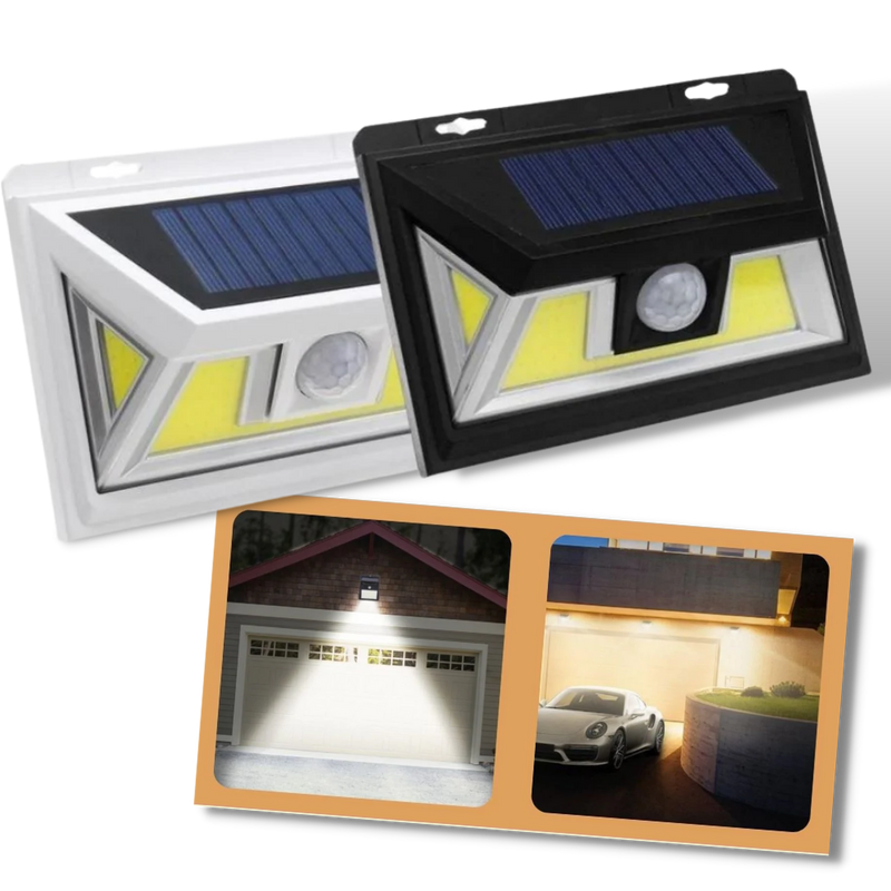Solar-Powered LED with Motion Detector - Ozerty
