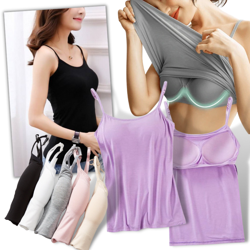 Camisole with Built-In Bra -