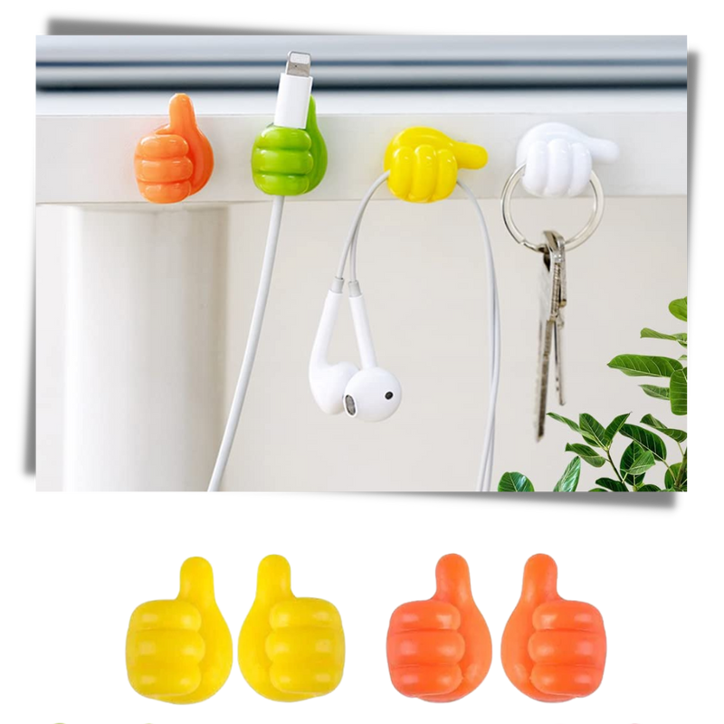20-Pack Thumbs Up Wall Hooks