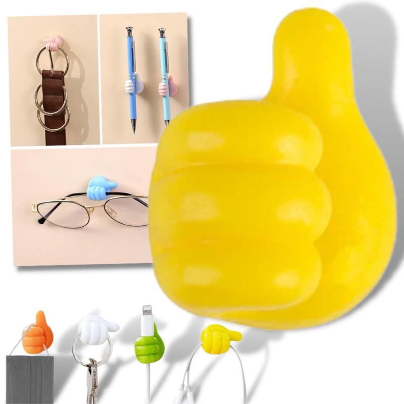 20-Pack Thumbs Up Wall Hooks -
