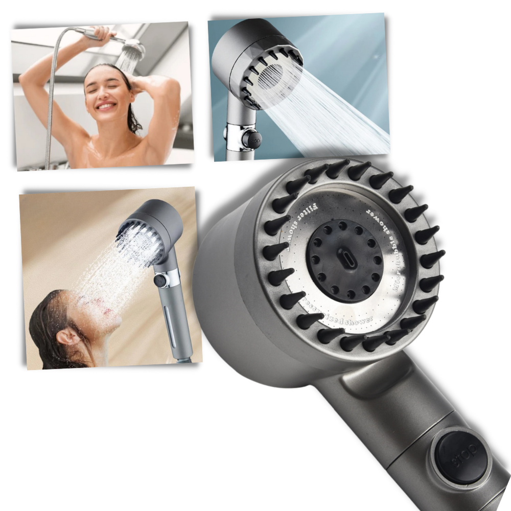 4-in-1 High-Pressure Shower Head - Ozerty
