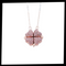 Adjustable 4 Leaf Clover Heart Necklace