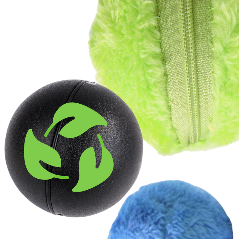 Automatic moving roller ball for dog with changeable covers