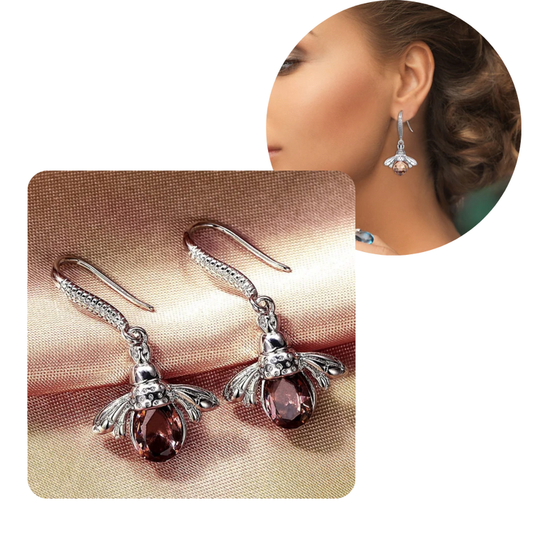 Bee shaped earrings -