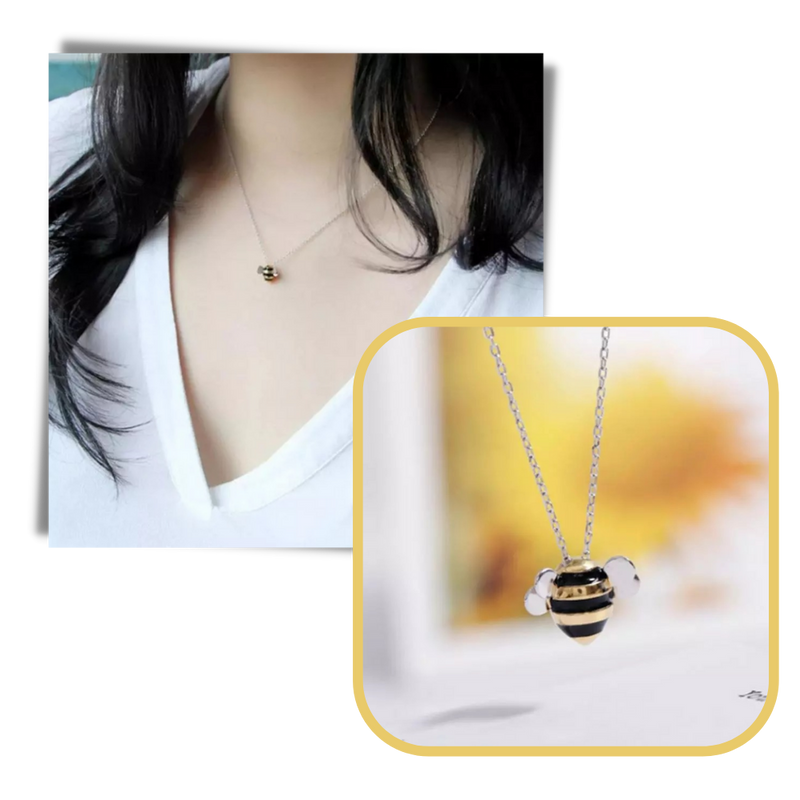 Bee-shaped necklace