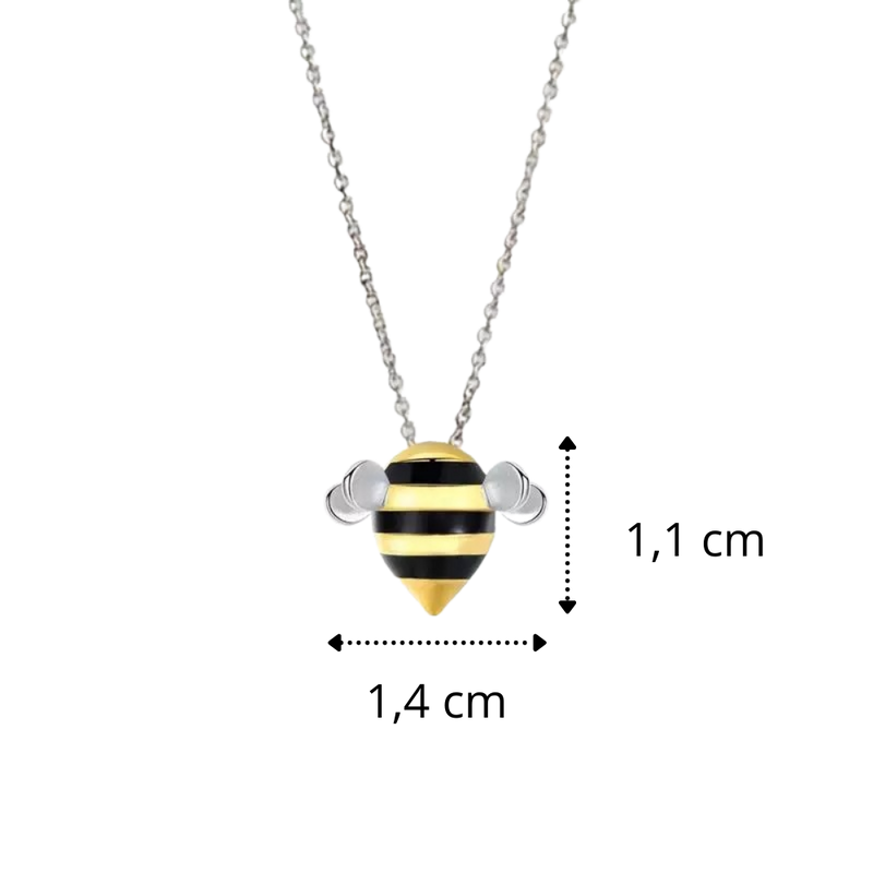 Bee-shaped necklace
