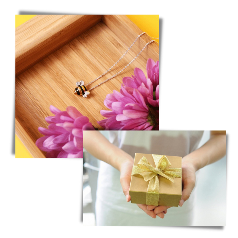 Bee-shaped necklace