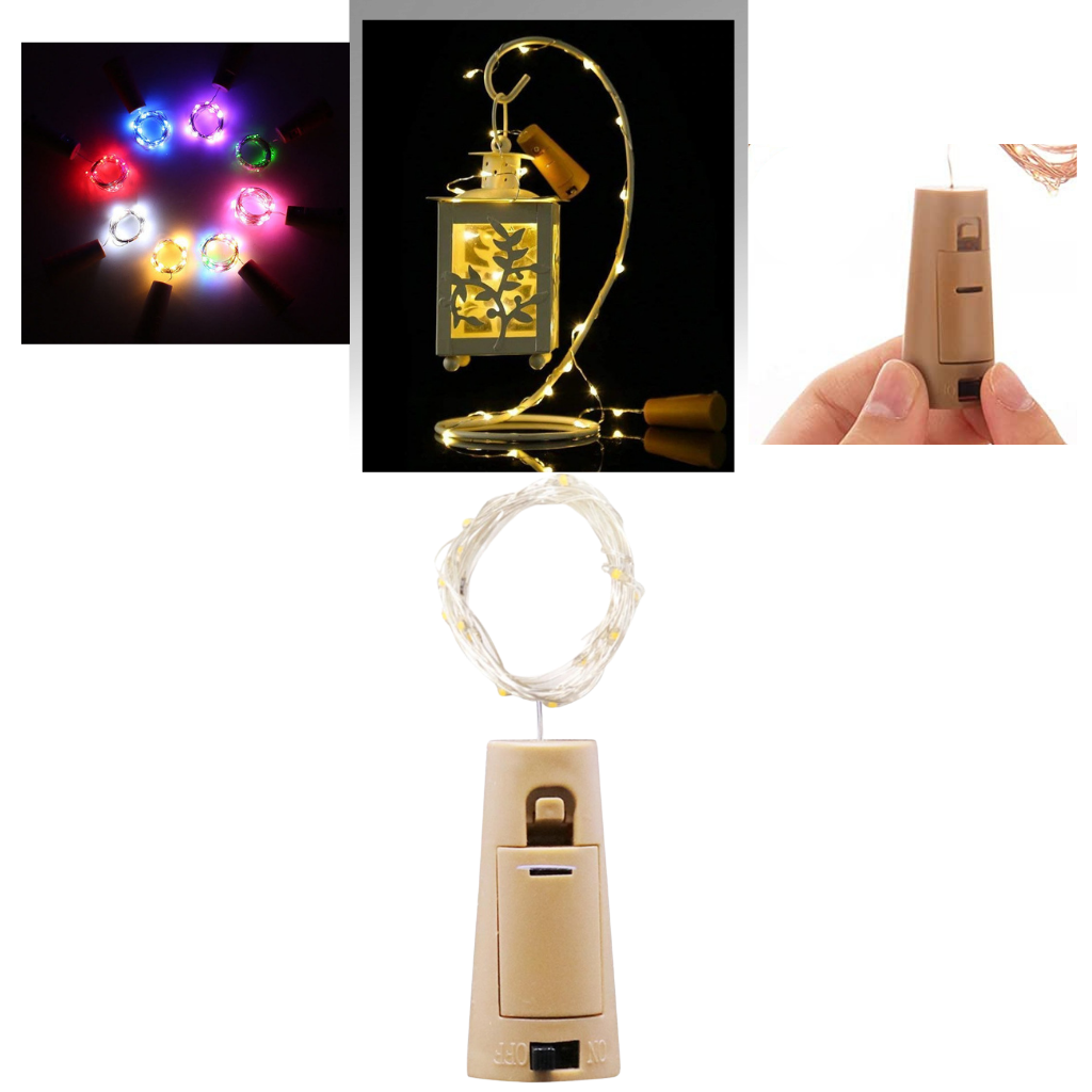 Bottle string LED light with cork (pack of 3) - Ozayti
