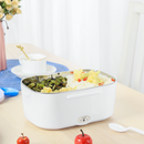 Electric and portable heated lunch box