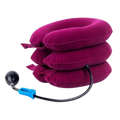 Cervical neck traction inflatable collar