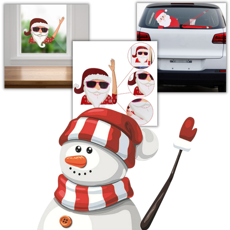 Christmas Windscreen Wiper Sticker -