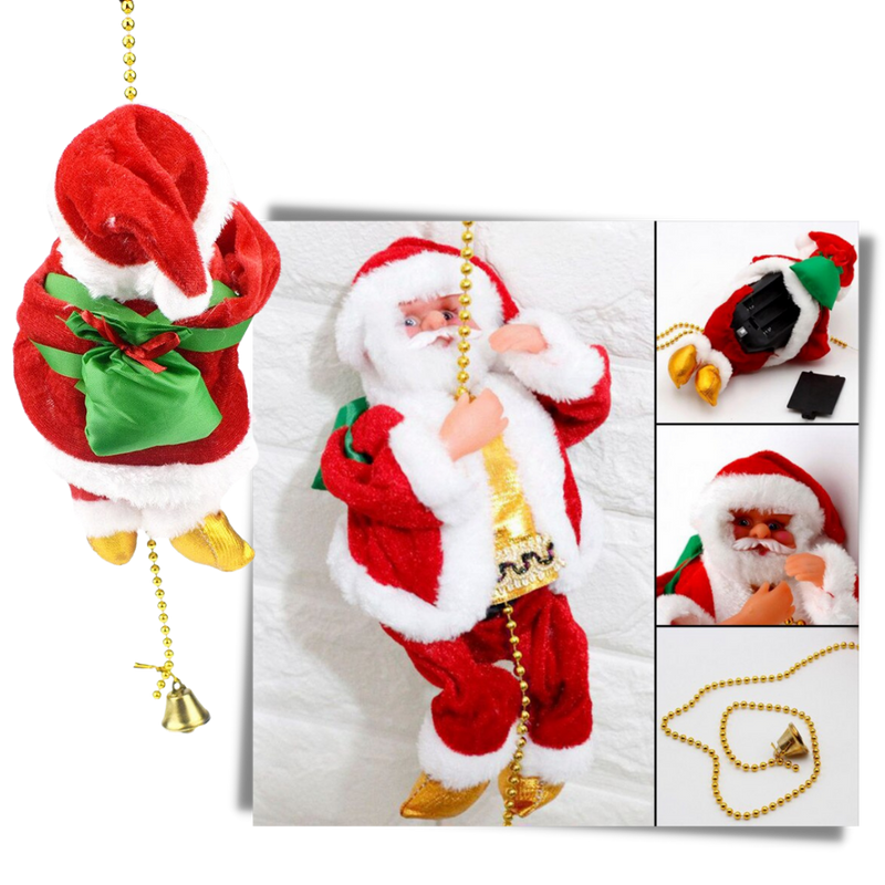 Electric climbing Santa Claus decoration
