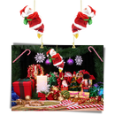 Electric climbing Santa Claus decoration