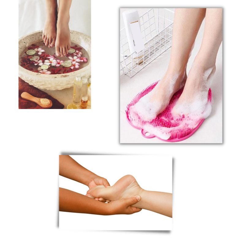 Shower Foot Massager Scrubber & Cleaner Mat