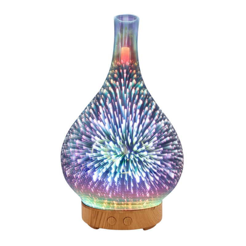 Essential Oil Diffuser Fireworks Pattern Vase Shape
