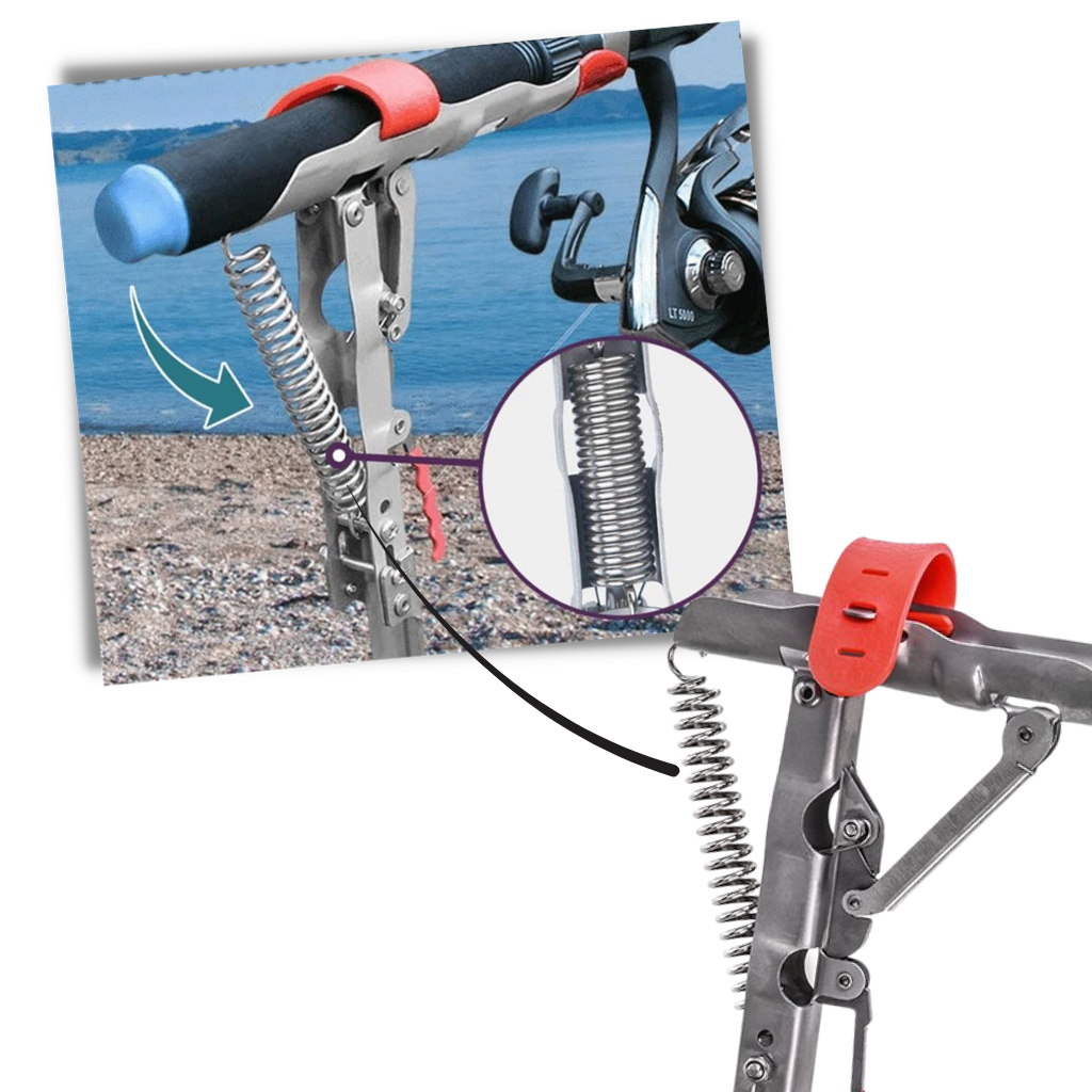 spring loaded fishing rod holder Fishing rod holder with springs