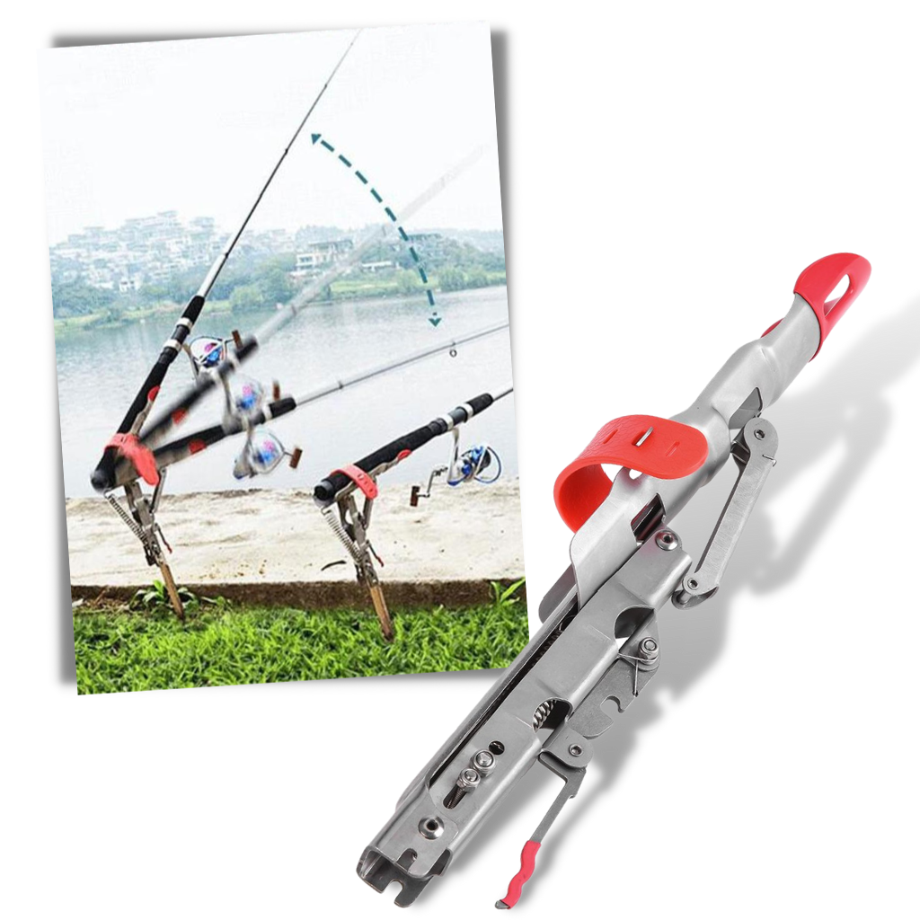 Fishing rod holder with springs | fishing rod stand for bank fishing Fishing rod holder with springs | fishing rod stand for bank fishing