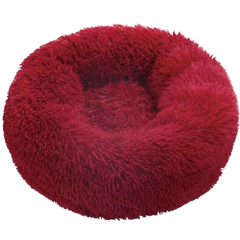 Fluffy Plush Donut Pet Bed