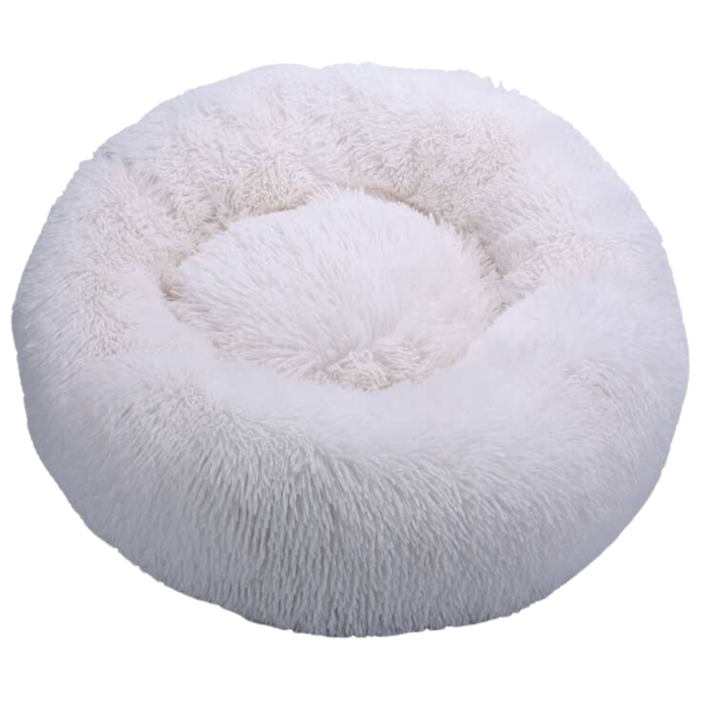 Fluffy Plush Donut Pet Bed