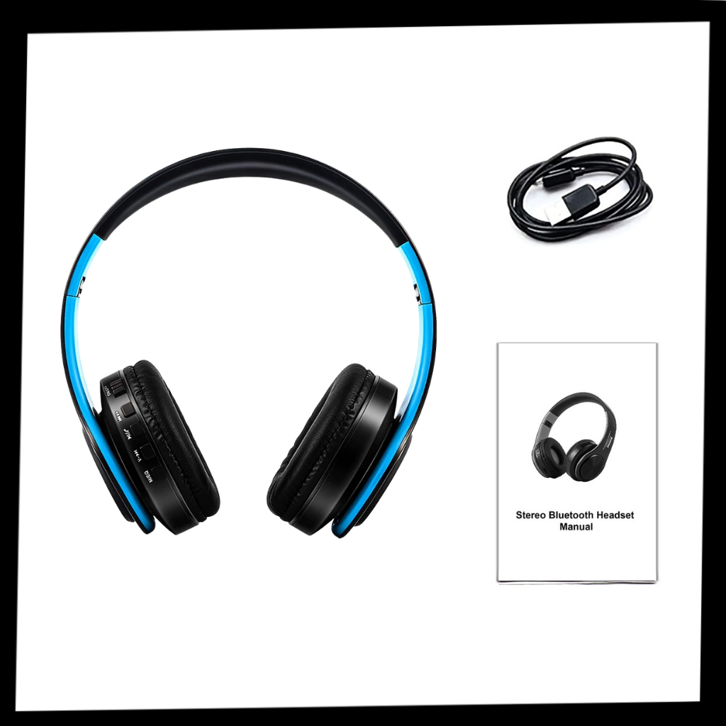 Foldable bluetooth headphones