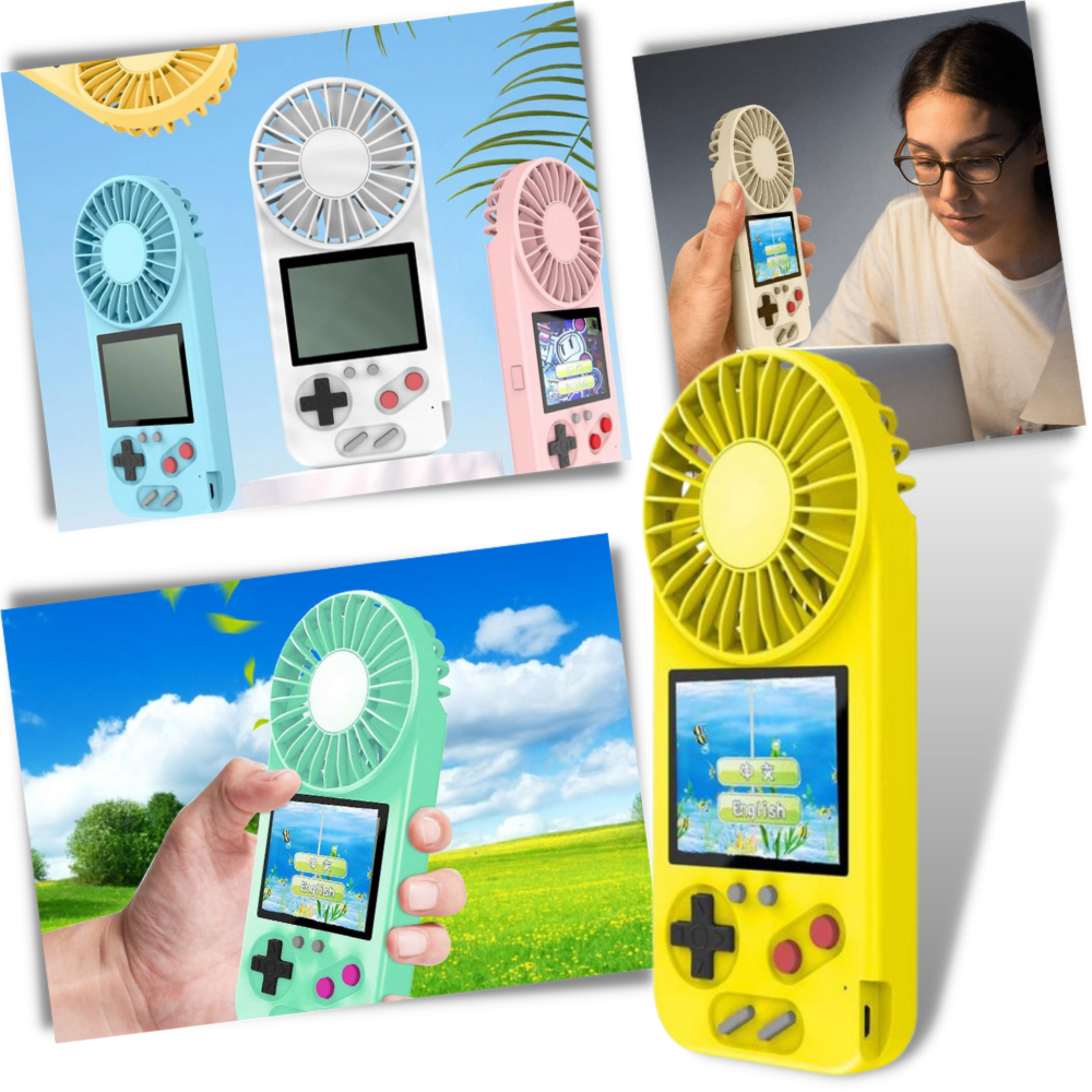 Multi-Game Hand-Held Console with Fan -