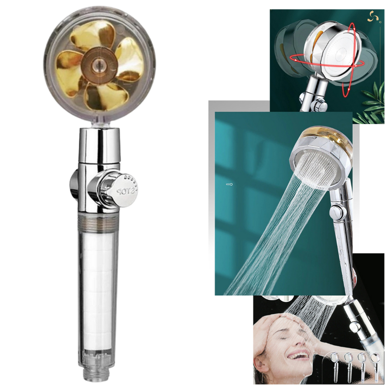 High pressure rotating helix shower head - Ozerty
