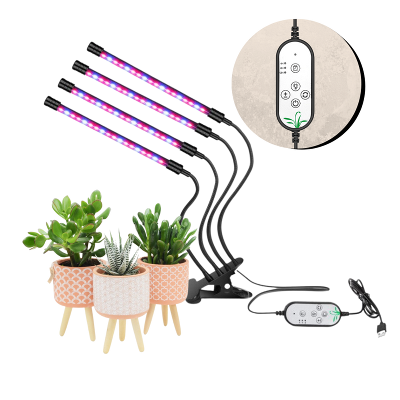 4-Head LED USB Indoor Grow Light - Ozayti