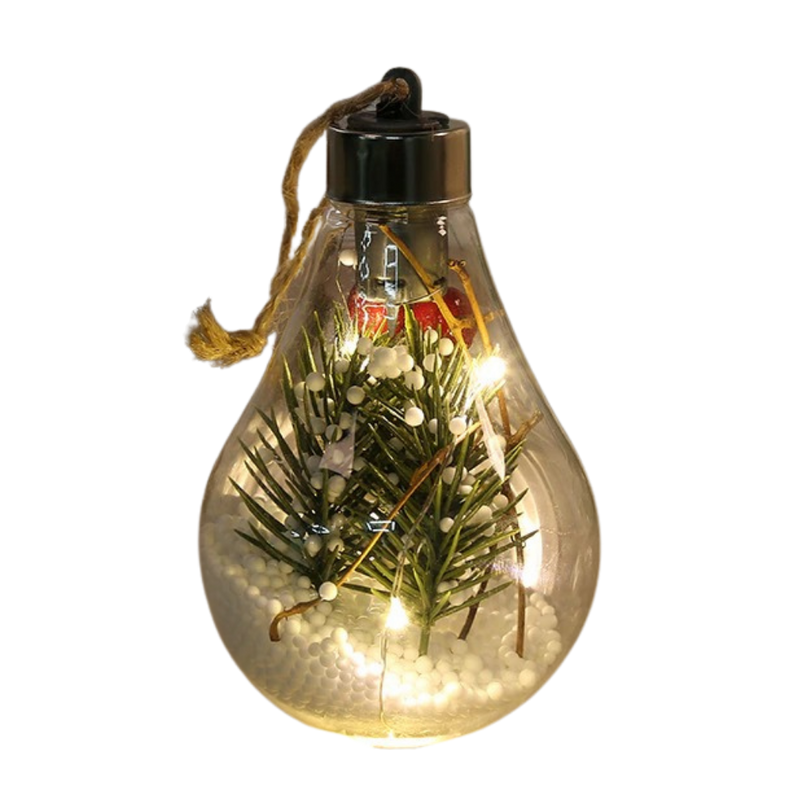 LED Transparent Christmas Ball Lightbulb