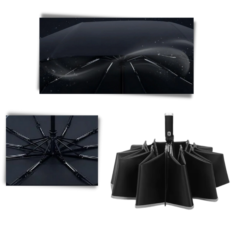 Windproof LED Sun & Rain Umbrella