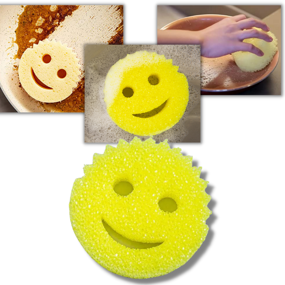Smiley Magic Dishwashing Sponge -
