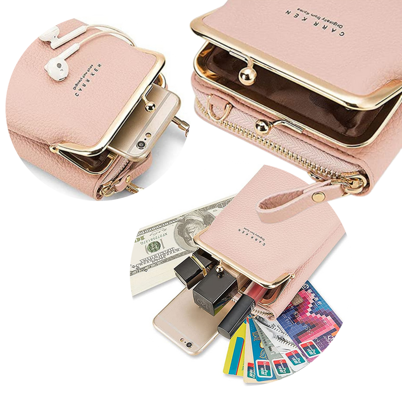 Crossbody bag with removable strap
