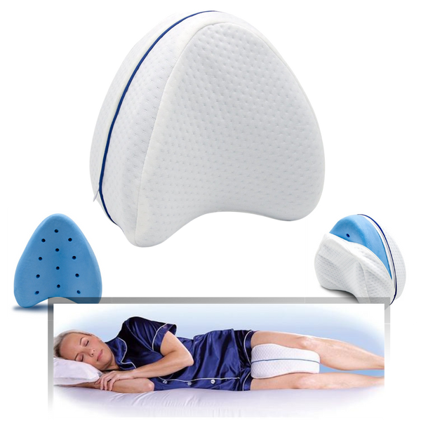 Orthopedic knee and leg pillow with memory foam -