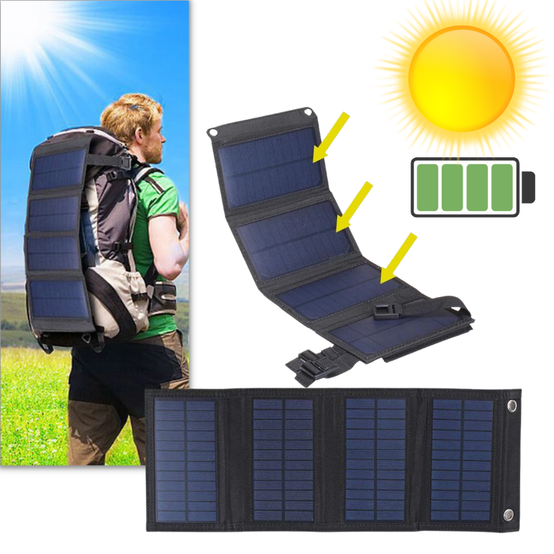 Portable Solar Panel Charger with USB Port