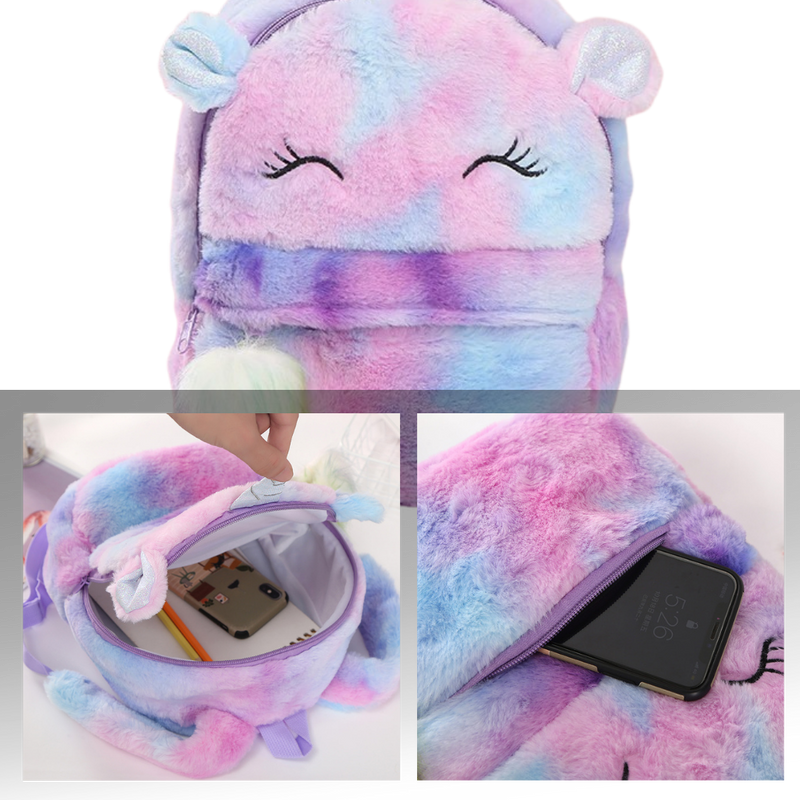 Plush Unicorn Girl’s Backpack
