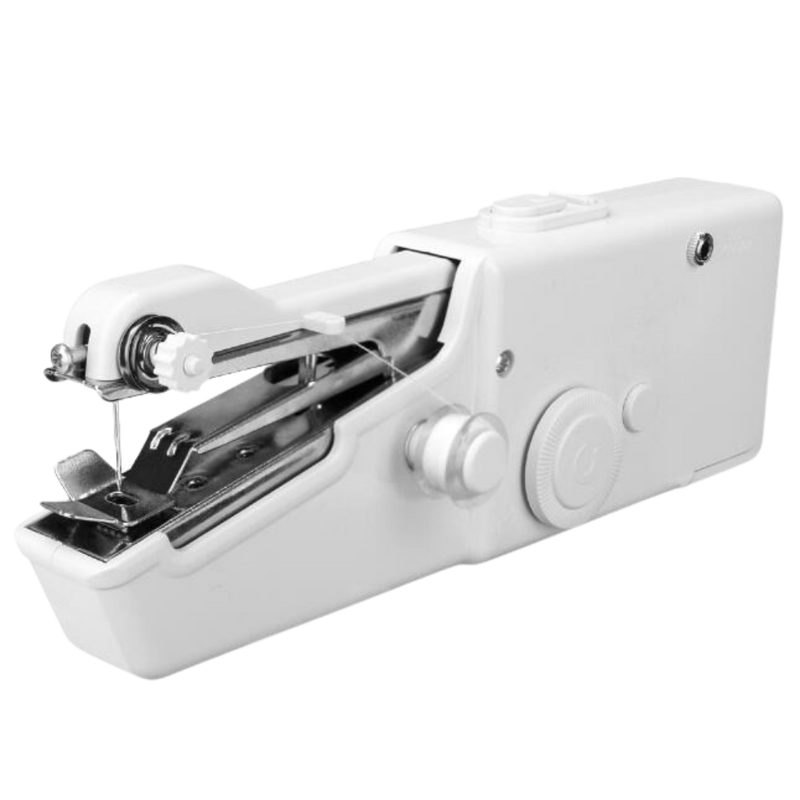 Handheld sewing machine and sewing kit