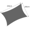 Weatherproof Rectangular Sun Shade sail
