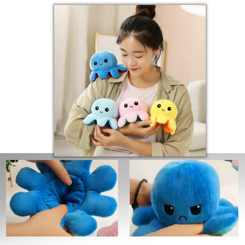 Reversible Mini Octopus Plush toy