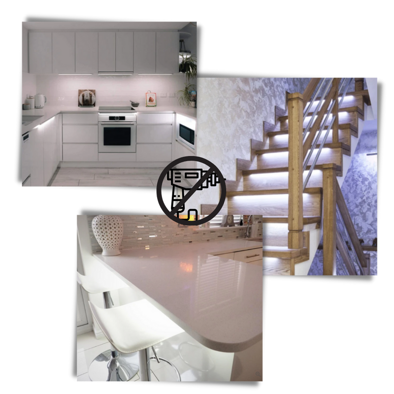 Magnetic motion sensor LED light